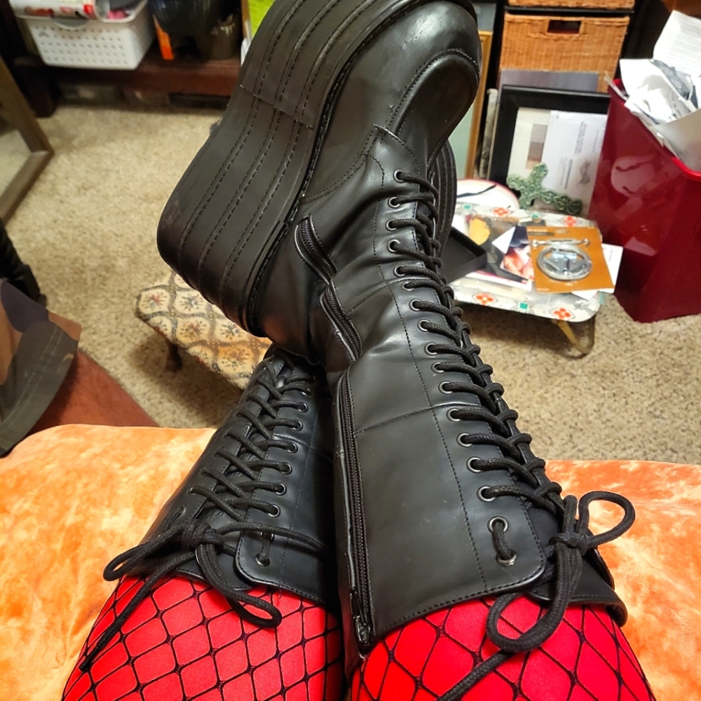 Vintage platform boots